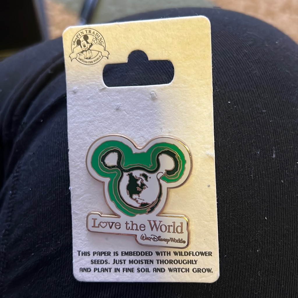Brand New Disney Love The World Pin